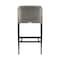 Armen Living Aileen Outdoor Patio Counter Height Bar Stool in Aluminum and Wicker with Gray Cushions 840254333185 - alternate 4